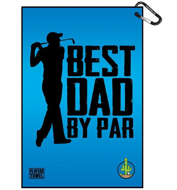 Players Towel - Golf Towel -  Best Dad By Par  - Wear It Golf