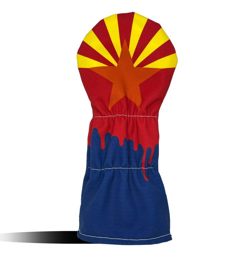 Driver Headcover - Golf Club Cover -  Arizona State Flag Drip