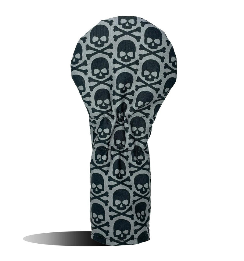 Fairway Wood Headcover - Golf Club Cover - Black Skull Crossbones - Wear It Golf