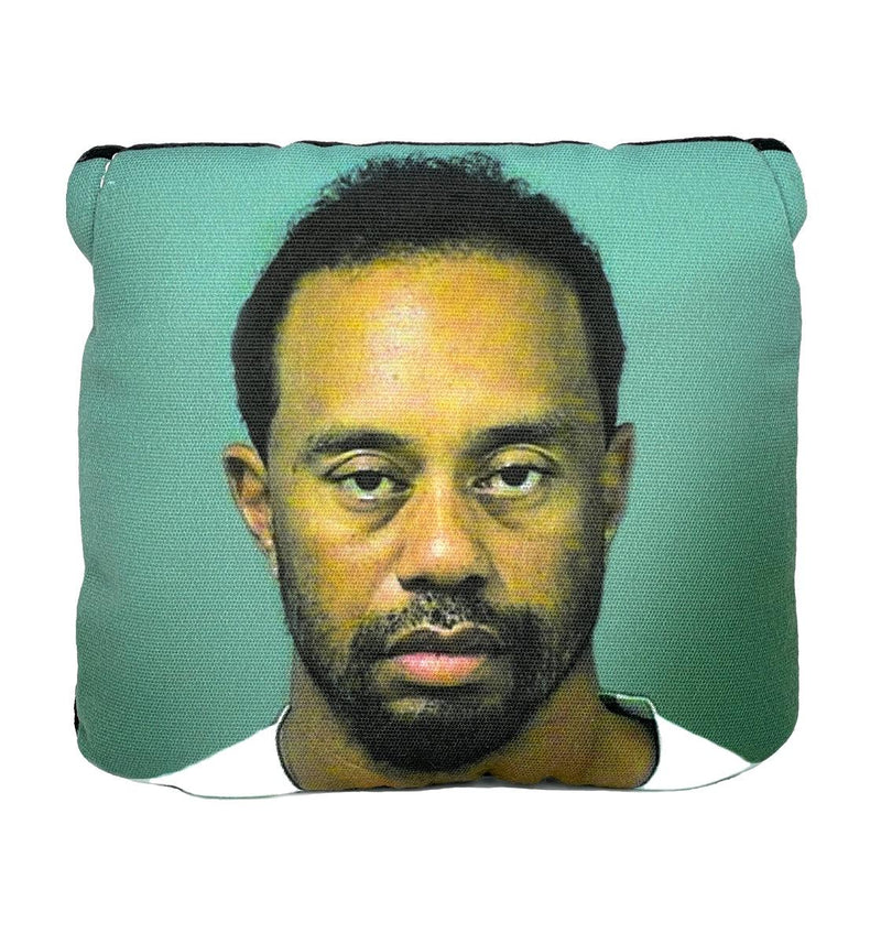 Mallet Putter Cover - Golf Club Cover - GOAT Tiger Woods Mugshot - Wear It Golf