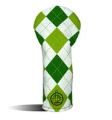 Fairway Wood Headcover - Golf Club Cover -  Green Argyle - Wear It Golf