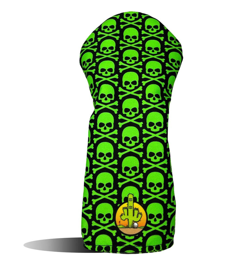 NeonGreenFluorescentSkullCross