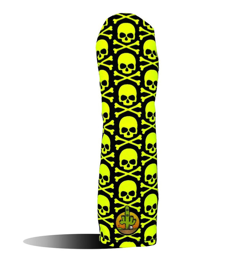 NeonYellowFluorescentSkullCros