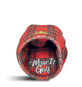 Hybrid Headcover - Golf Club Cover -  Red Plaid Lumberjack Paul Bunyan  - Wear It Golf