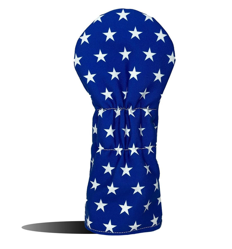 Driver Headcover - Golf Club Cover - SuperStar Blue White Stars - Wear It Golf