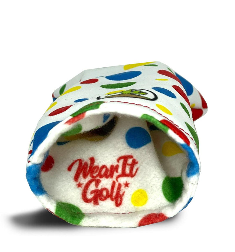 Fairway Wood Headcover - Golf Club Cover -  Twister Polka Dots