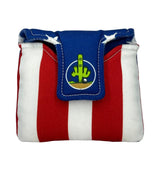 Mallet Putter Cover - Golf Headcovers - Undefeated USA Flag  - Wear It Golf