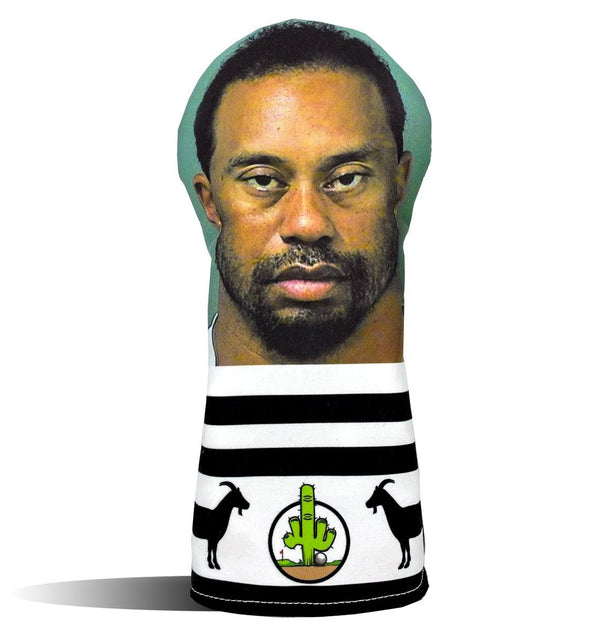 Driver Headcover - Golf Club Cover -  Tiger Woods Mugshot