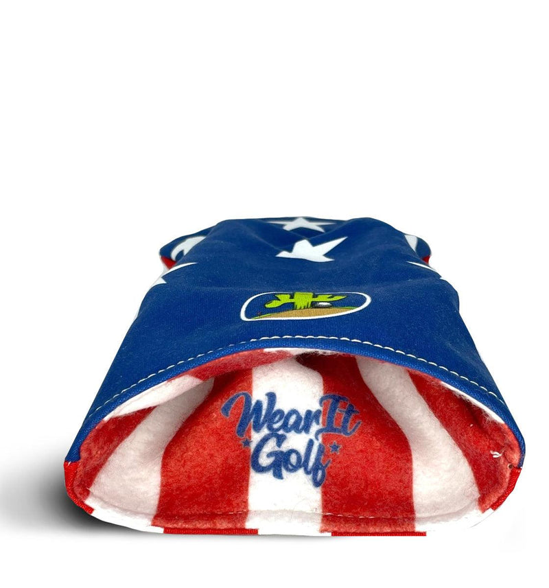 Driver Headcover - Golf Club Cover - USA flag