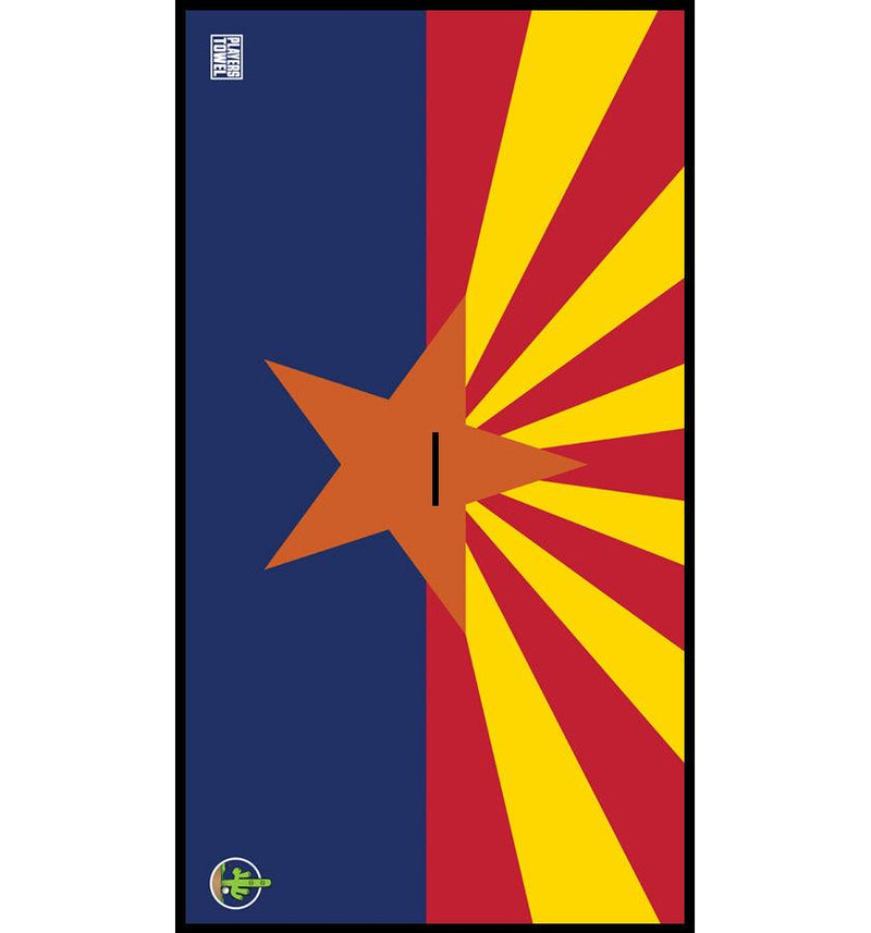 Players Towel - Golf Towel -  Arizona Flag