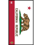 Players Towel - Golf Towel -  California Flag