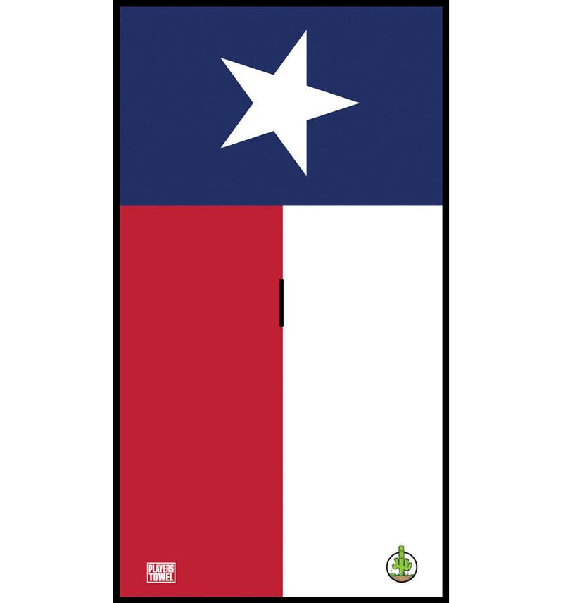 Players Towel - Golf Towel -  Texas Flag