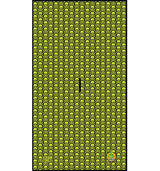 Players Towel - Golf Towel -  Neon Yellow Skull & Crossbones - Wear It Golf